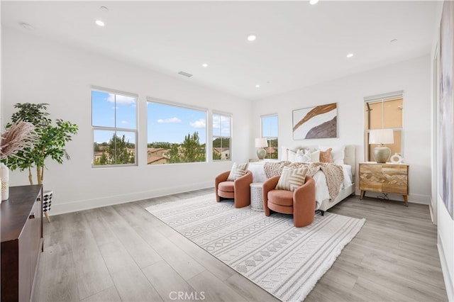 59 Longchamp, Irvine, CA 92602 - bedroom featuring baseboards, recessed lighting, and light wood-style floors