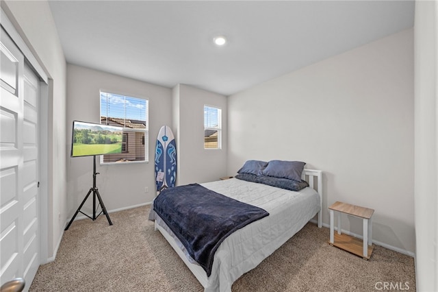 40620 Melrose Dr, Temecula, CA 92591 - carpeted bedroom with baseboards and recessed lighting