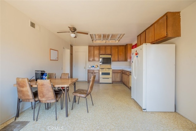 170 E Payson St, Azusa, CA 91702 - dining room featuring light flooring and ceiling fan