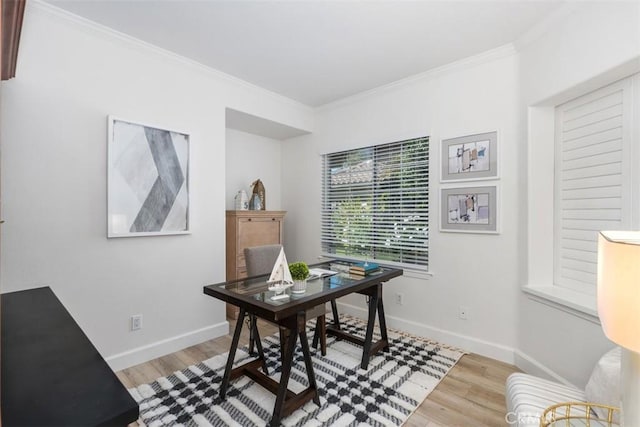 24882 Summerwind, Dana Point, CA 92629 - office area with wood finished floors, ornamental molding, and baseboards
