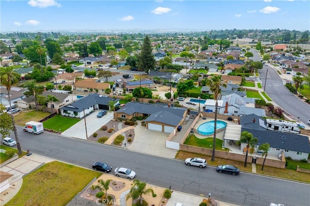 8535 La Vine St, Rancho Cucamonga, CA 91701 - aerial perspective of suburban area with a pool area