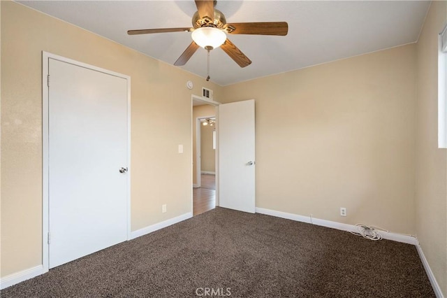 8535 La Vine St, Rancho Cucamonga, CA 91701 - unfurnished bedroom with carpet floors, baseboards, and a ceiling fan