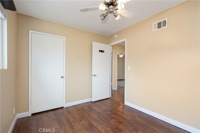 8535 La Vine St, Rancho Cucamonga, CA 91701 - unfurnished bedroom featuring wood finished floors, baseboards, and a ceiling fan