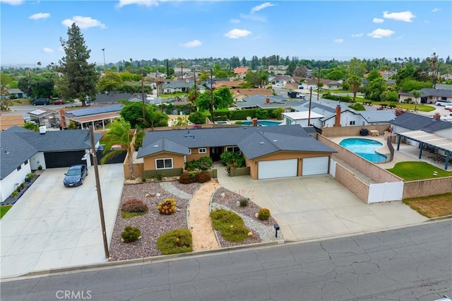8535 La Vine St, Rancho Cucamonga, CA 91701 - aerial view of residential area featuring a pool