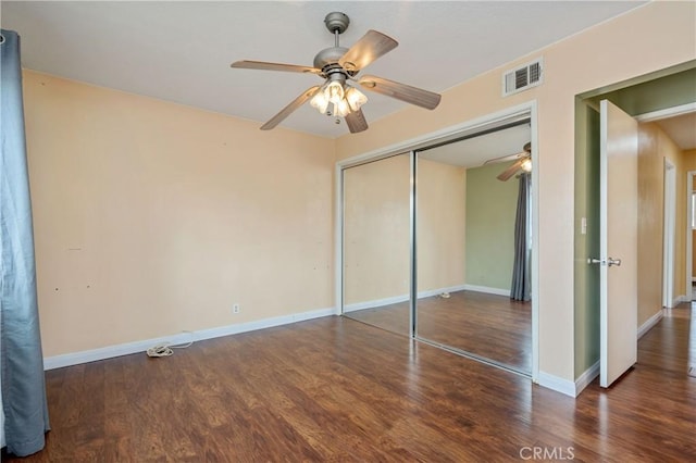 8535 La Vine St, Rancho Cucamonga, CA 91701 - unfurnished bedroom with wood finished floors, baseboards, and a closet