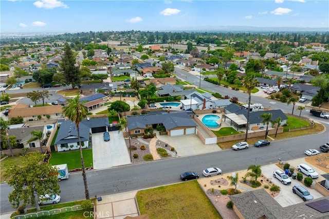 8535 La Vine St, Rancho Cucamonga, CA 91701 - aerial perspective of suburban area with a pool