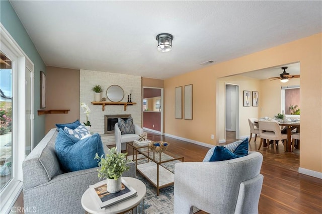 8535 La Vine St, Rancho Cucamonga, CA 91701 - living area with wood finished floors, plenty of natural light, and baseboards