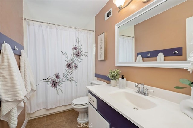 8535 La Vine St, Rancho Cucamonga, CA 91701 - full bath with toilet, vanity, and tile patterned floors