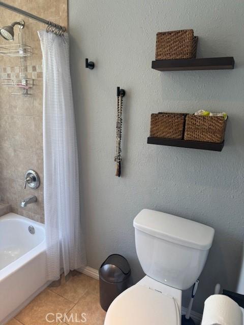 2400 Altisma Way Unit B, Carlsbad, CA 92009 - full bath with tile patterned flooring, toilet, and shower / tub combo