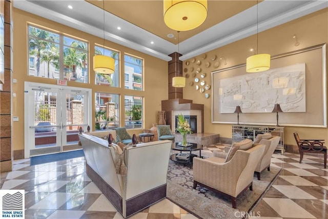 100 S Alameda St Unit 162, Los Angeles, CA 90012 - building lobby with recessed lighting and a towering ceiling