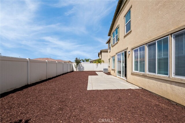 30183 Redding Ave, Murrieta, CA 92563 - fenced backyard with a patio area and cooling unit