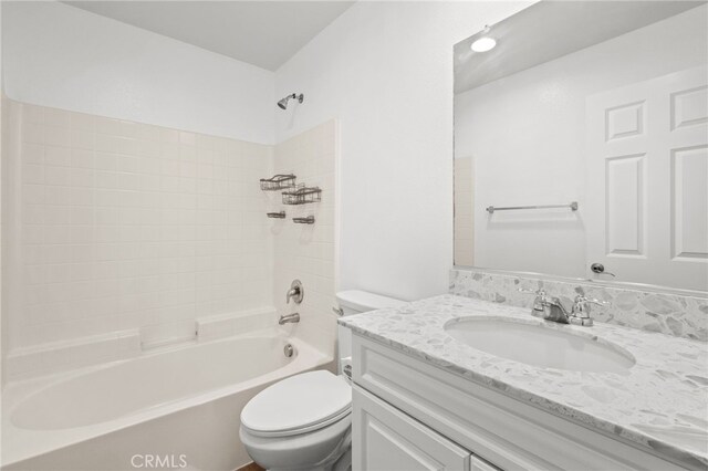 30183 Redding Ave, Murrieta, CA 92563 - full bath featuring toilet, washtub / shower combination, and vanity