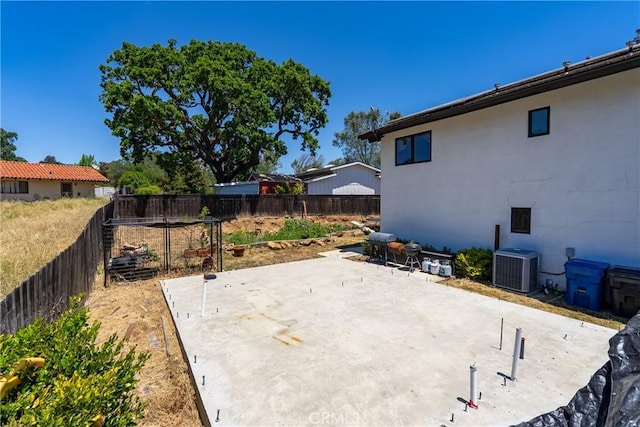 9900 Carmelita Ave, Atascadero, CA 93422 - fenced backyard featuring central AC unit