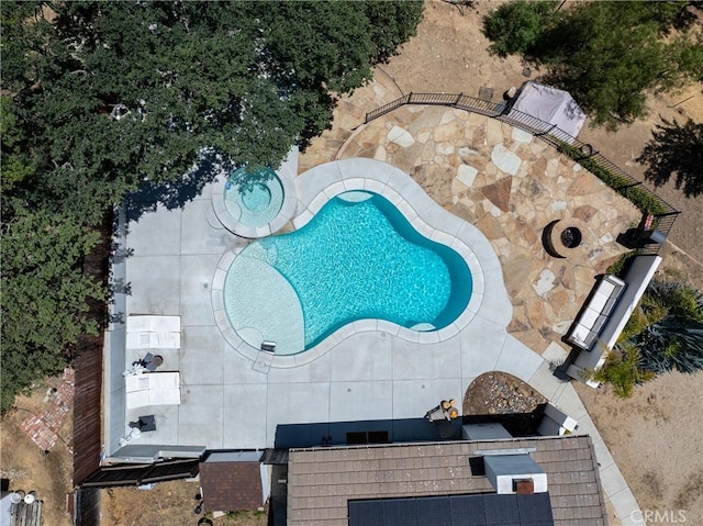 9900 Carmelita Ave, Atascadero, CA 93422 - aerial view of a pool area