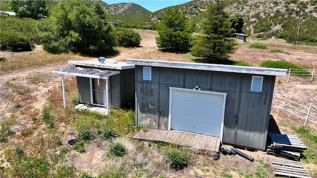 36255 Grapevine Canyon Rd, Ranchita, CA 92066 - view of outbuilding with a mountain view