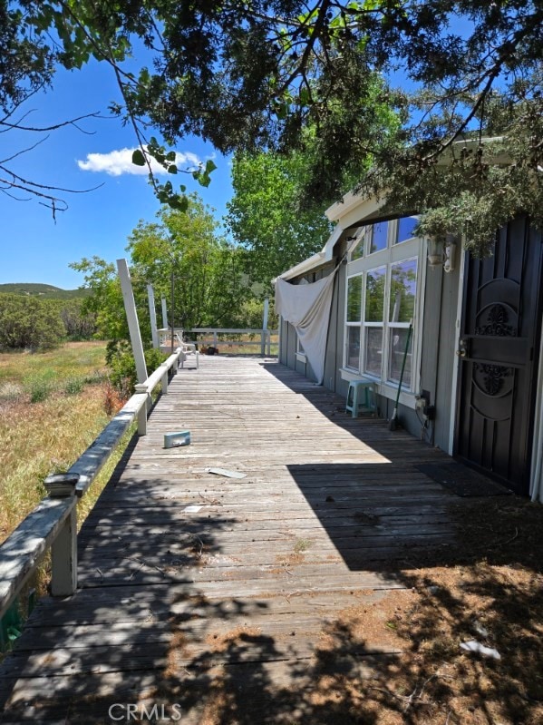 36255 Grapevine Canyon Rd, Ranchita, CA 92066 - view of wooden terrace
