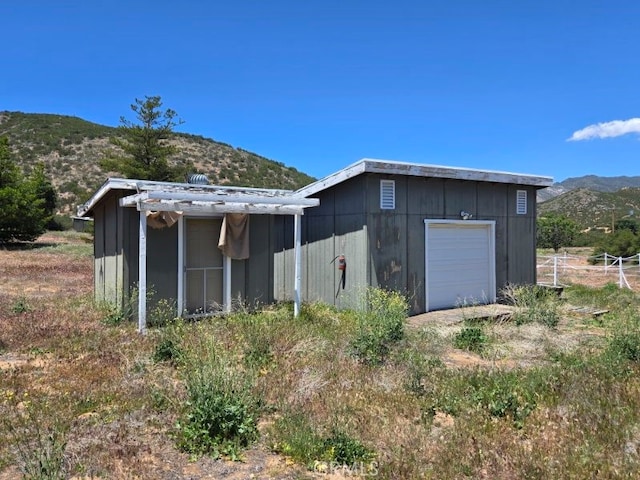 36255 Grapevine Canyon Rd, Ranchita, CA 92066 - view of outdoor structure featuring a mountain view