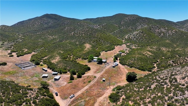 36255 Grapevine Canyon Rd, Ranchita, CA 92066 - aerial view of property and surrounding area with a mountain backdrop
