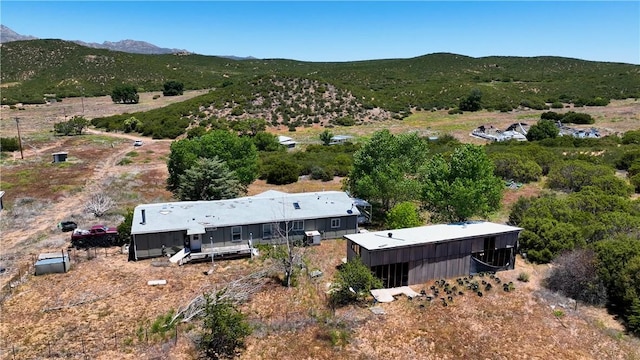 36255 Grapevine Canyon Rd, Ranchita, CA 92066 - aerial view of property and surrounding area featuring a mountain backdrop