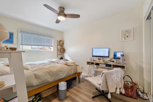 102733 3rd St, Encinitas, CA 92024 - bedroom featuring wood finished floors and ceiling fan