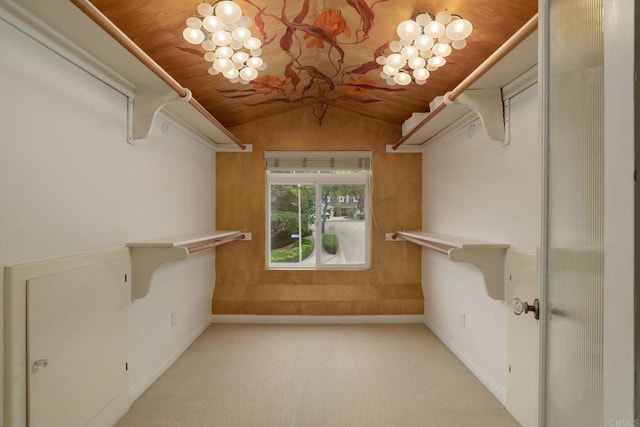 398 Aliso St, Ventura, CA 93001 - walk in closet with lofted ceiling and carpet flooring