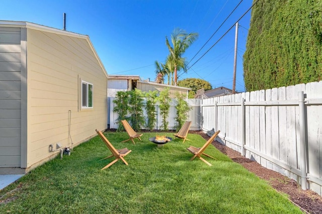 444547 N 42nd St, San Diego, CA 92116 - view of yard with a fire pit