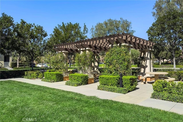 24 Tree Clover, Irvine, CA 92618 - surrounding community with a pergola and a lawn