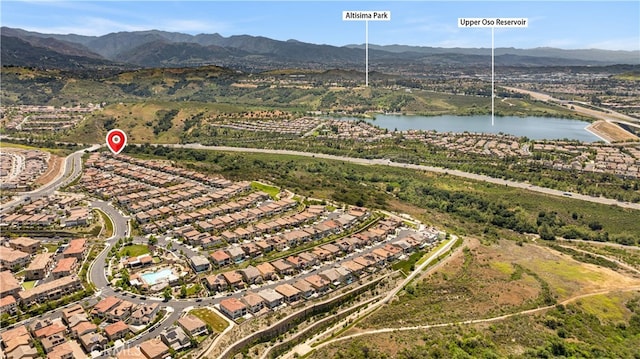1844 Aliso Canyon Dr, Lake Forest, CA 92610 - view of property location featuring a water and mountain view and nearby suburban area