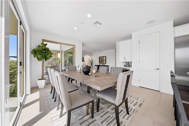 1844 Aliso Canyon Dr, Lake Forest, CA 92610 - dining room with plenty of natural light, light tile patterned floors, and recessed lighting