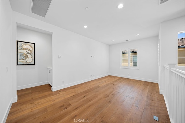 1844 Aliso Canyon Dr, Lake Forest, CA 92610 - spare room with light wood-style floors, recessed lighting, and baseboards