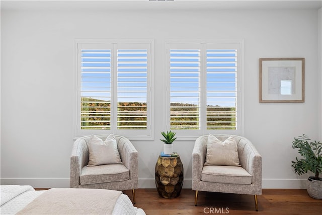 1844 Aliso Canyon Dr, Lake Forest, CA 92610 - sitting room featuring baseboards and wood finished floors