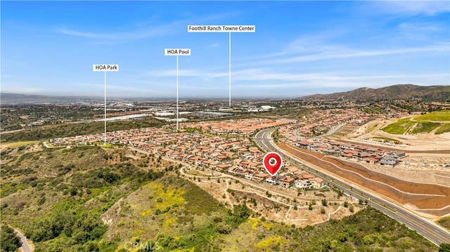 1844 Aliso Canyon Dr, Lake Forest, CA 92610 - drone / aerial view of a mountain backdrop
