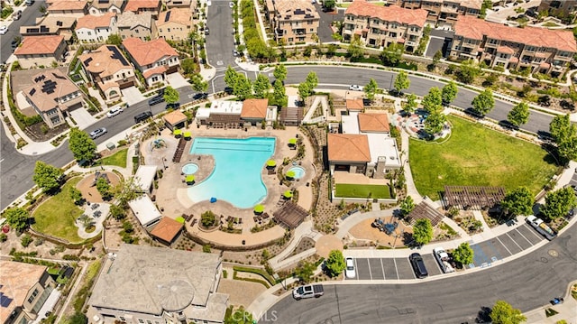 1844 Aliso Canyon Dr, Lake Forest, CA 92610 - aerial view of property's location with a pool area