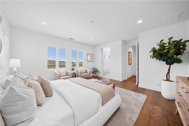 1844 Aliso Canyon Dr, Lake Forest, CA 92610 - bedroom with hardwood / wood-style flooring, baseboards, and recessed lighting