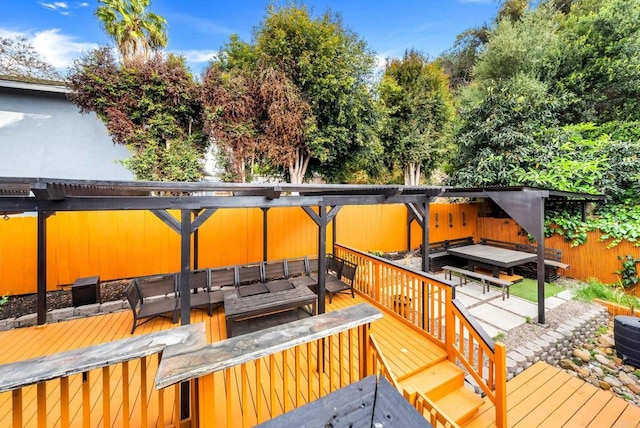4848 54th St, San Diego, CA 92115 - view of wooden terrace