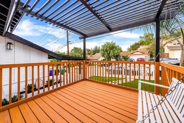 4848 54th St, San Diego, CA 92115 - deck featuring a pergola