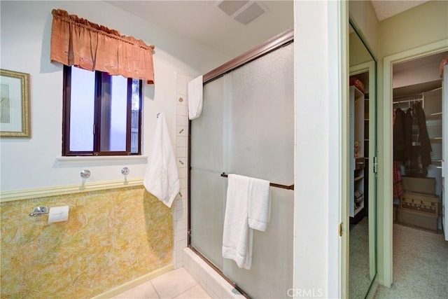 4185 Vanguard Dr, Lompoc, CA 93436 - bathroom with a shower stall and a walk in closet