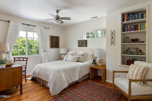 394 S Bonnie Ave, Pasadena, CA 91106 - bedroom featuring light wood-style flooring, multiple windows, and baseboards