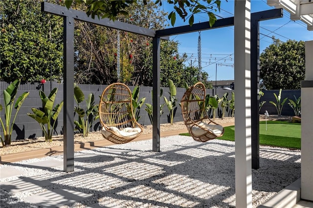 17174 Santa Madrina St, Fountain Valley, CA 92708 - fenced backyard featuring a putting green