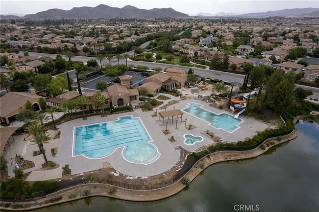29604 Starring Ln, Menifee, CA 92584 - view of property location with a pool, a water and mountain view, and nearby suburban area