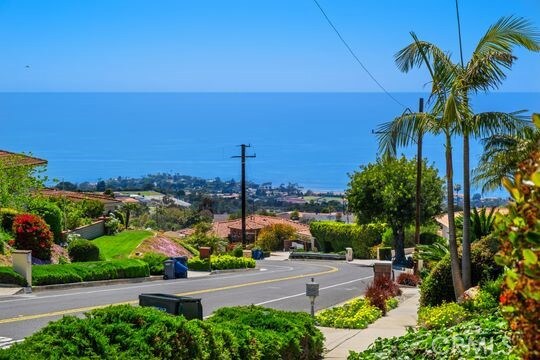 6741 Monero Dr, Rancho Palos Verdes, CA 90275 - view of asphalt street with sidewalks and curbs
