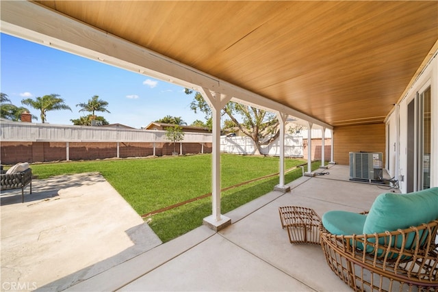 12391 Beck Ave, Garden Grove, CA 92840 - view of patio / terrace with central air condition unit