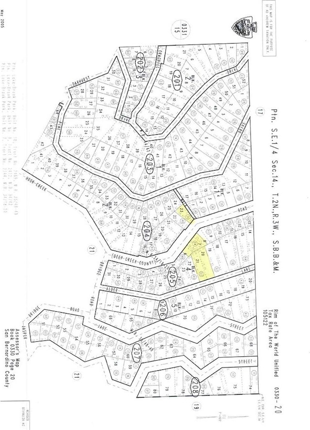 29613 Hook Creek Rd, Cedar Glen, CA 92321 - map showing property parcels