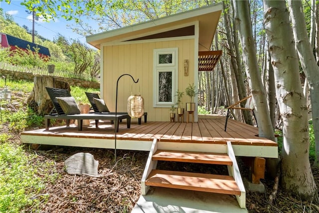29613 Hook Creek Rd, Cedar Glen, CA 92321 - view of wooden deck