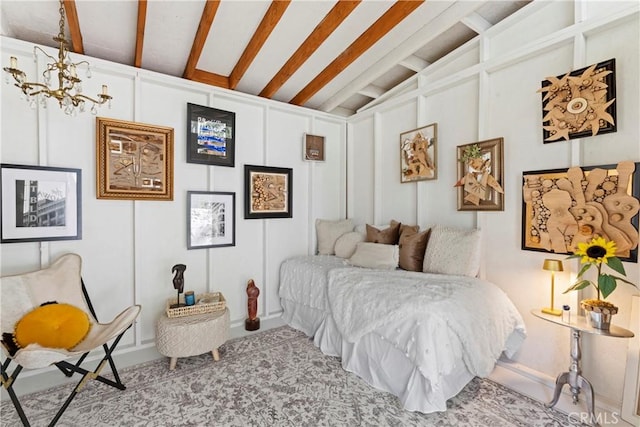 29613 Hook Creek Rd, Cedar Glen, CA 92321 - bedroom with a decorative wall and baseboards