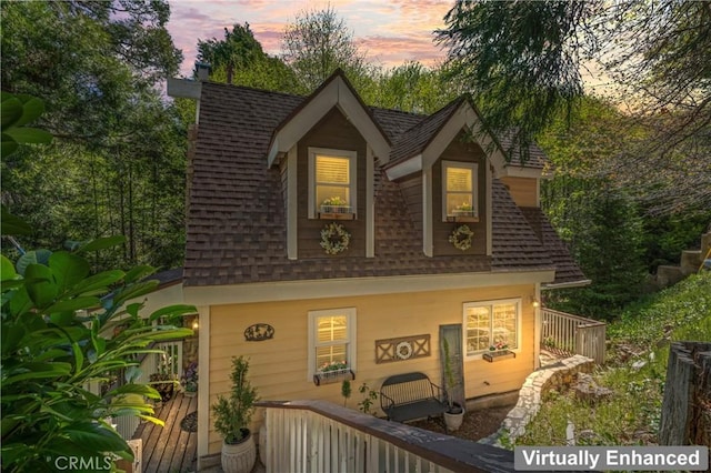 29613 Hook Creek Rd, Cedar Glen, CA 92321 - view of front of home with roof with shingles