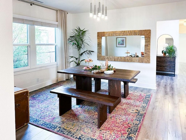 1927 W 84th Pl, Los Angeles, CA 90047 - dining area featuring wood finished floors and baseboards