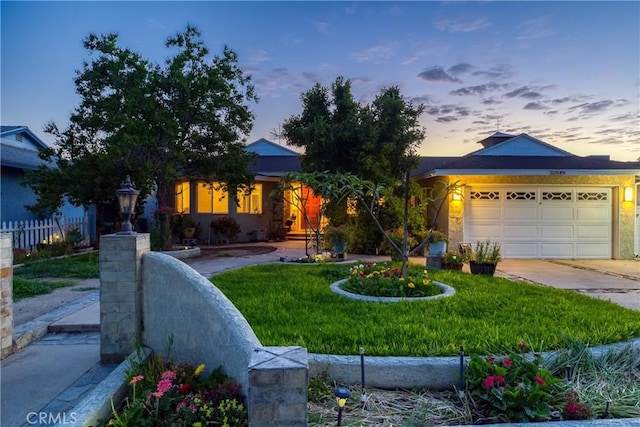 10049 Langdon, Mission Hills San Fernando, CA 91345 - view of front of house with concrete driveway and an attached garage