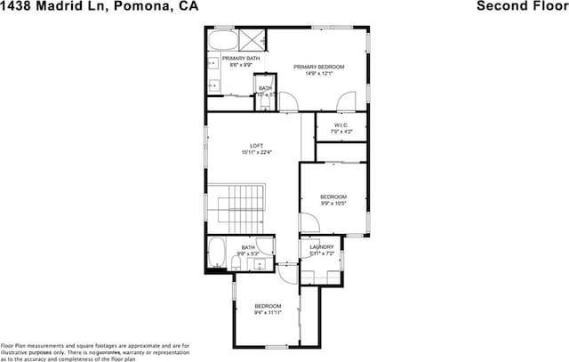 1438 Madrid Dr, Pomona, CA 91766 - property floor plan