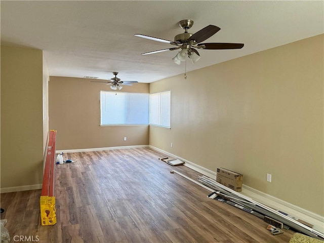 15620 Smoke Tree St, Hesperia, CA 92345 - unfurnished room with a ceiling fan and wood finished floors